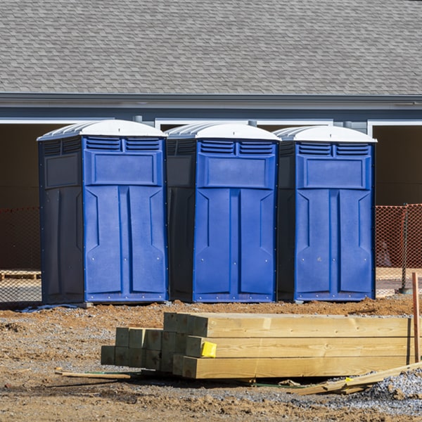 how can i report damages or issues with the porta potties during my rental period in Millican